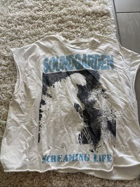 Soundgarden "Screaming Life" White Graphic Tee
